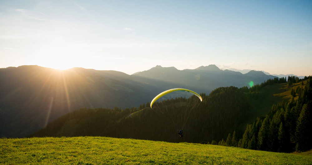 Pfandlinghof Grossarl, Gleitschirmflug im Grossarltal, Sommerurlaub im Salzburger Land